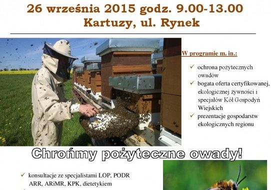 Grafika Zapraszamy na X Kartuski Targ Produktów Ekologicznych