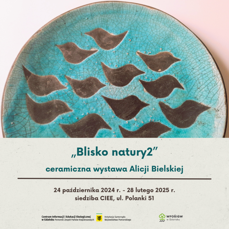 Grafika Blisko natury2 - wystawa ceramiki Alicji Bielskiej