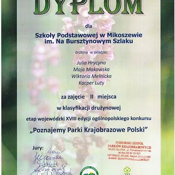 Grafika Uczniowie ze Szkoły Podstawowej w Mikoszewie znów na konkursowym podium!
