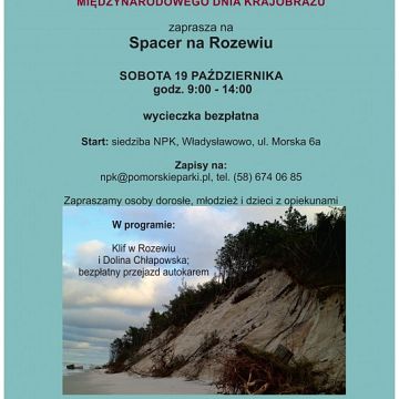 Grafika Międzynarodowy Dzień Krajobrazu z Nadmorskim Parkiem Krajobrazowym