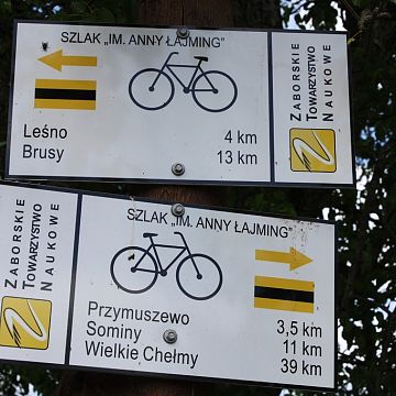 Zapraszamy na szlak rowerowy im. Anny Łajming Grafika Zapraszamy na szlak rowerowy im. Anny Łajming