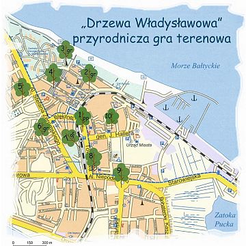 „Marszo-wiersz: Drzewa Władysławowa” - Przyrodnicza gra terenowa Grafika „Marszo-wiersz: Drzewa Władysławowa” - Przyrodnicza gra terenowa