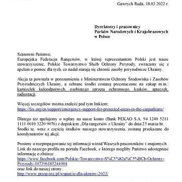 Grafika Zbiórka dla Ukrainy