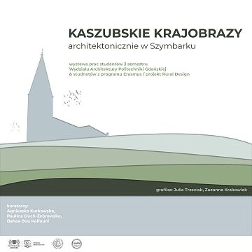KASZUBSKIE KRAJOBRAZY: architektonicznie w Szymbarku - wystawa prac studentów 3 semestru Wydziału Architektury Politechniki Gdańskiej i studentów programu Erasmus/ projekt Rural Design Grafika KASZUBSKIE KRAJOBRAZY: architektonicznie w Szymbarku - wystawa prac studentów 3 semestru Wydziału Architektury Politechniki Gdańskiej i studentów programu Erasmus/ projekt Rural Design