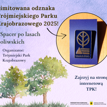 Grafika Limitowana odznaka Trójmiejskiego Parku Krajobrazowego 2025