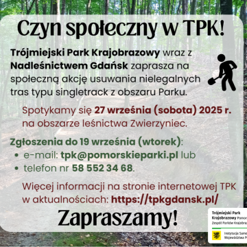 Grafika Likwidacja nielegalnych tras rowerowych na terenie TPK