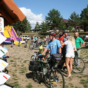 Grafika Wdzydzki Park Krajobrazowy na I Rodzinnym Rajdzie Rowerowym