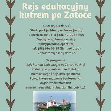 Grafika Wycieczka "Rejs edukacyjny kutrem po Zatoce"