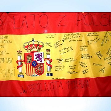 Grafika Młodzież z Hiszpanii w OEE