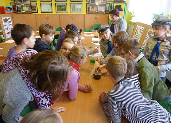 Grafika Harcerze w Kaszubskim Parku