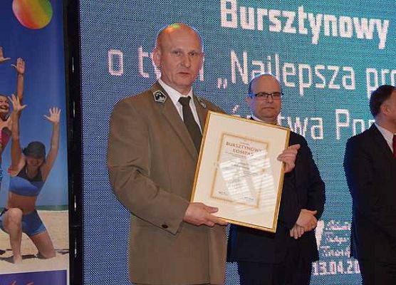 Grafika Wdzydzki Park Krajobrazowy laureatem konkursu  BURSZTYNOWY KOMPAS
