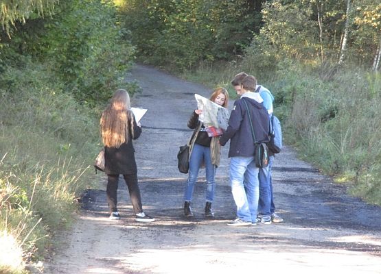 Grafika Rajd pieszy w Kaszubski Parku Krajobrazowym