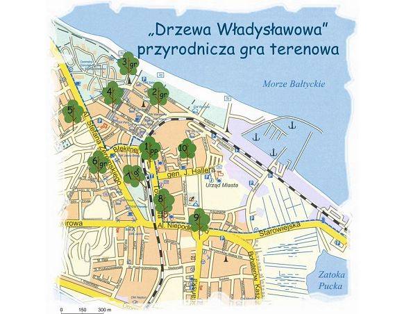 „Marszo-wiersz: Drzewa Władysławowa” - Przyrodnicza gra terenowa grafika