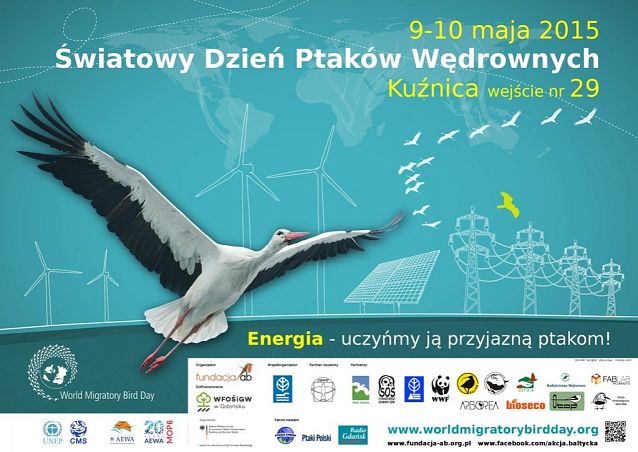 Grafika Światowy Dzień Ptaków Wędrownych-Kużnica 2015