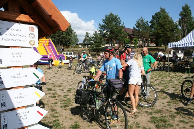 Grafika Wdzydzki Park Krajobrazowy na I Rodzinnym Rajdzie Rowerowym
