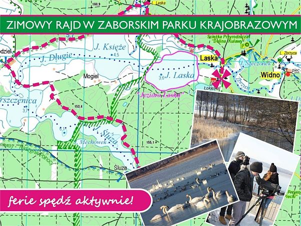 Grafika Zimowy rajd w Zaborskim Parku Krajobrazowym
