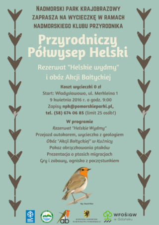 Grafika Zapisy na wycieczkę "Przyrodniczy Półwysep Helski" - Nadmorski Klub Przyrodnika