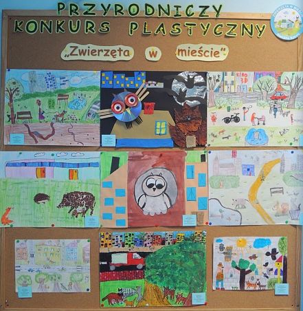 Grafika Finał konkursu plastycznego "Zwierzęta w mieście"